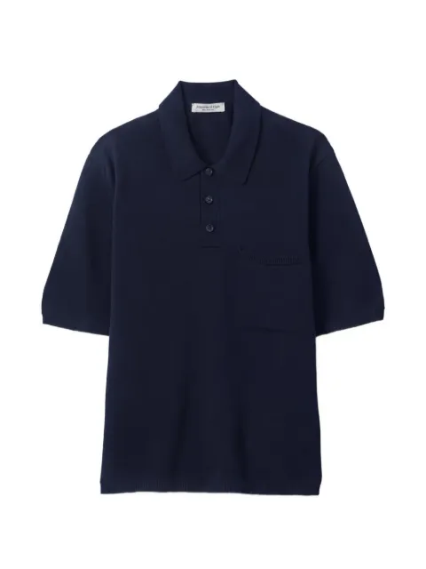 Johnstons of Elgin knitted polo shirt