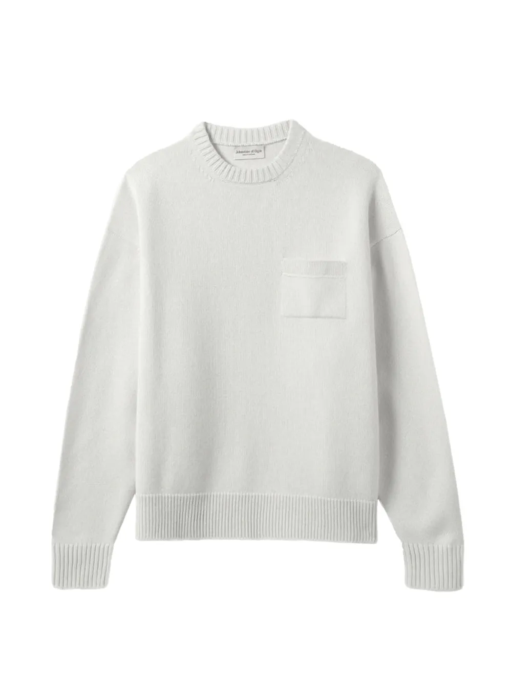Johnstons of Elgin chest-pocket sweater - Bianco