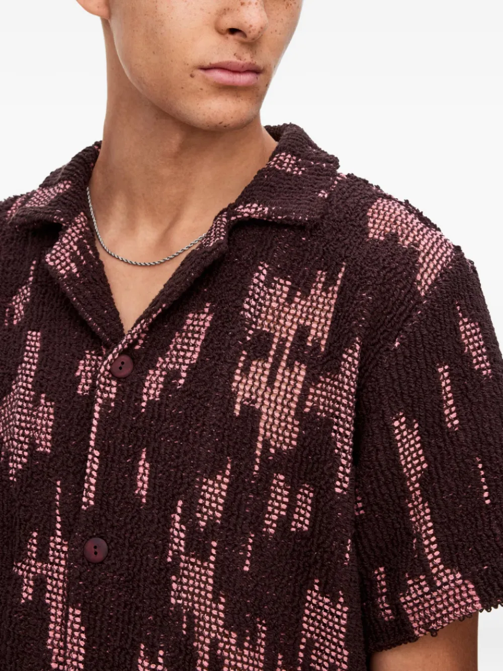 OAS Company Brink Cuba button-down overhemd Bruin