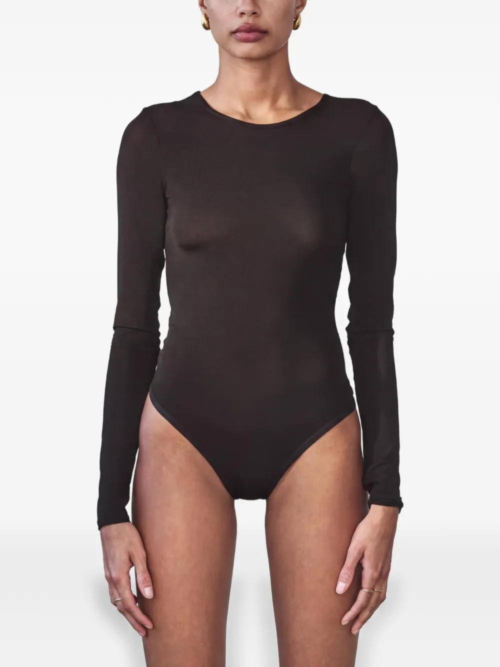 ARTEMIS DICIERO Langärmeliger Dasha Body - Schwarz