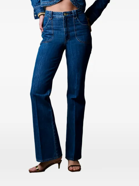 HEVRON Alana patch-pocket jeans