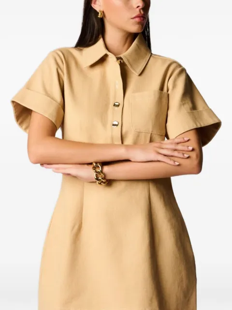 HEVRON Beca western-yoke dress