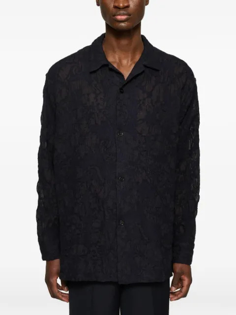 Cmmn Swdn Ario button-down wool shirt