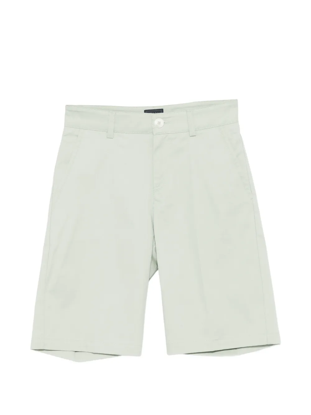 Fay Kids logo-embroidered shorts - Verde