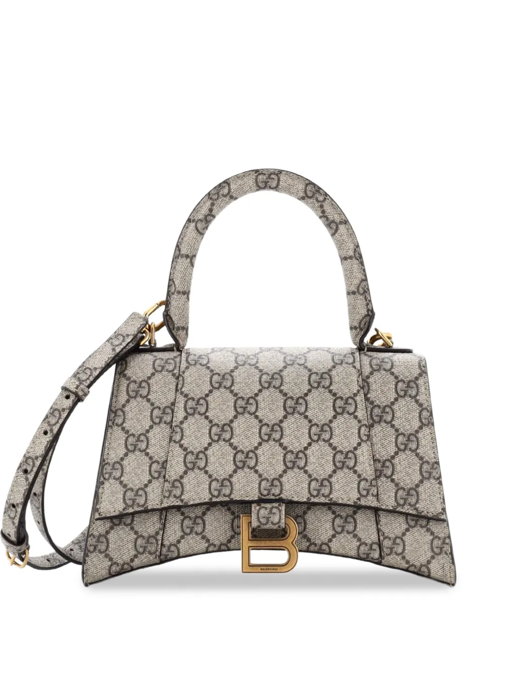 Gucci Pre-Owned x Balenciaga Borsa a spalla The Hacker Project Hourglass piccola - Marrone