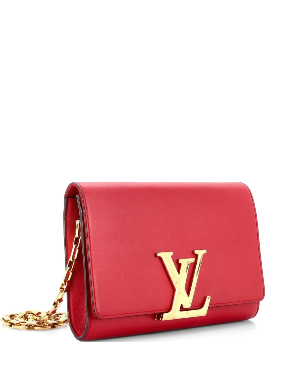 Louis Vuitton Pre-Owned Chain Louise Leather GM clutch bag - Rosso