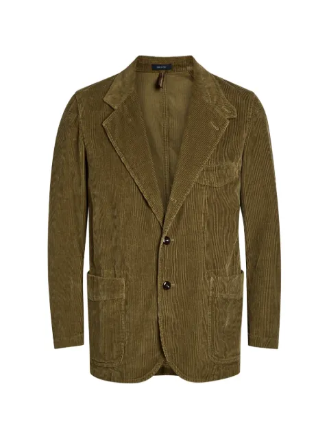 Drake's corduroy patch-pocket jacket