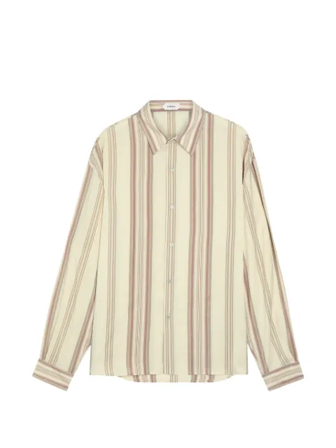 Versace vertical-stripe shirt