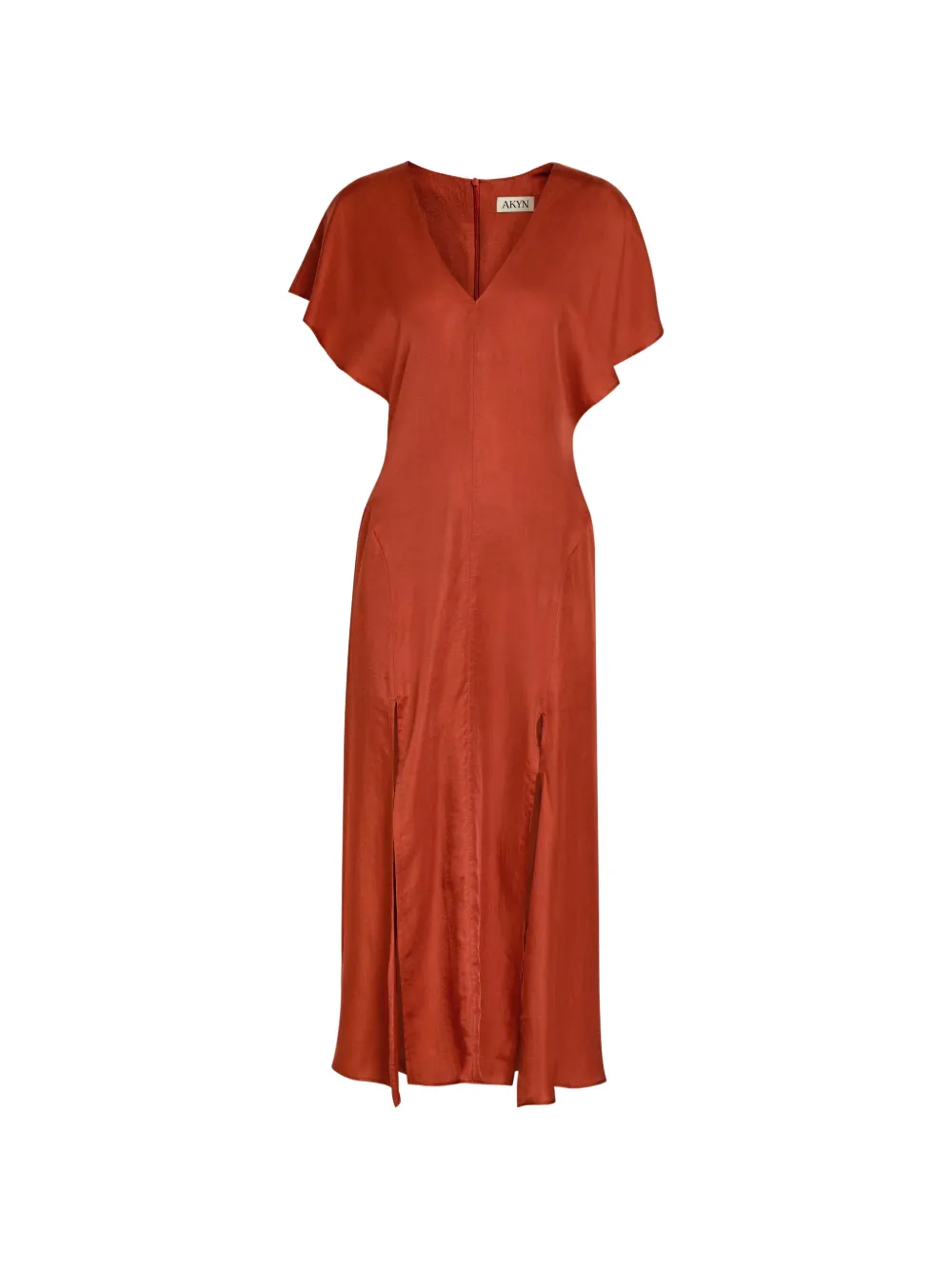 Hollie flutter-sleeve dress