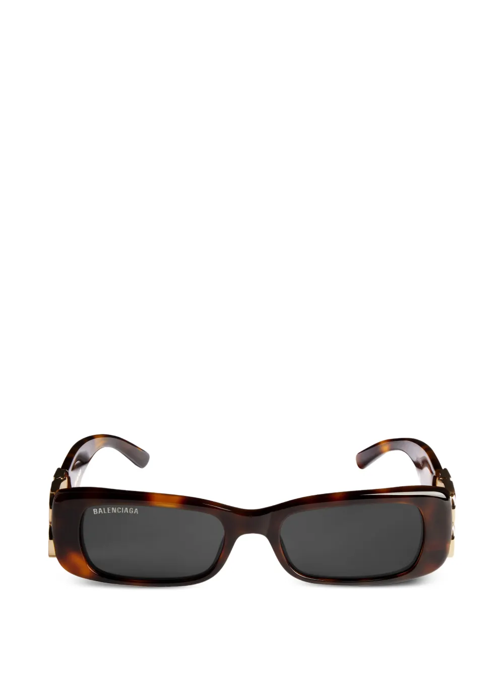 Balenciaga Eyewear rectangle-frame sunglasses - Marrone