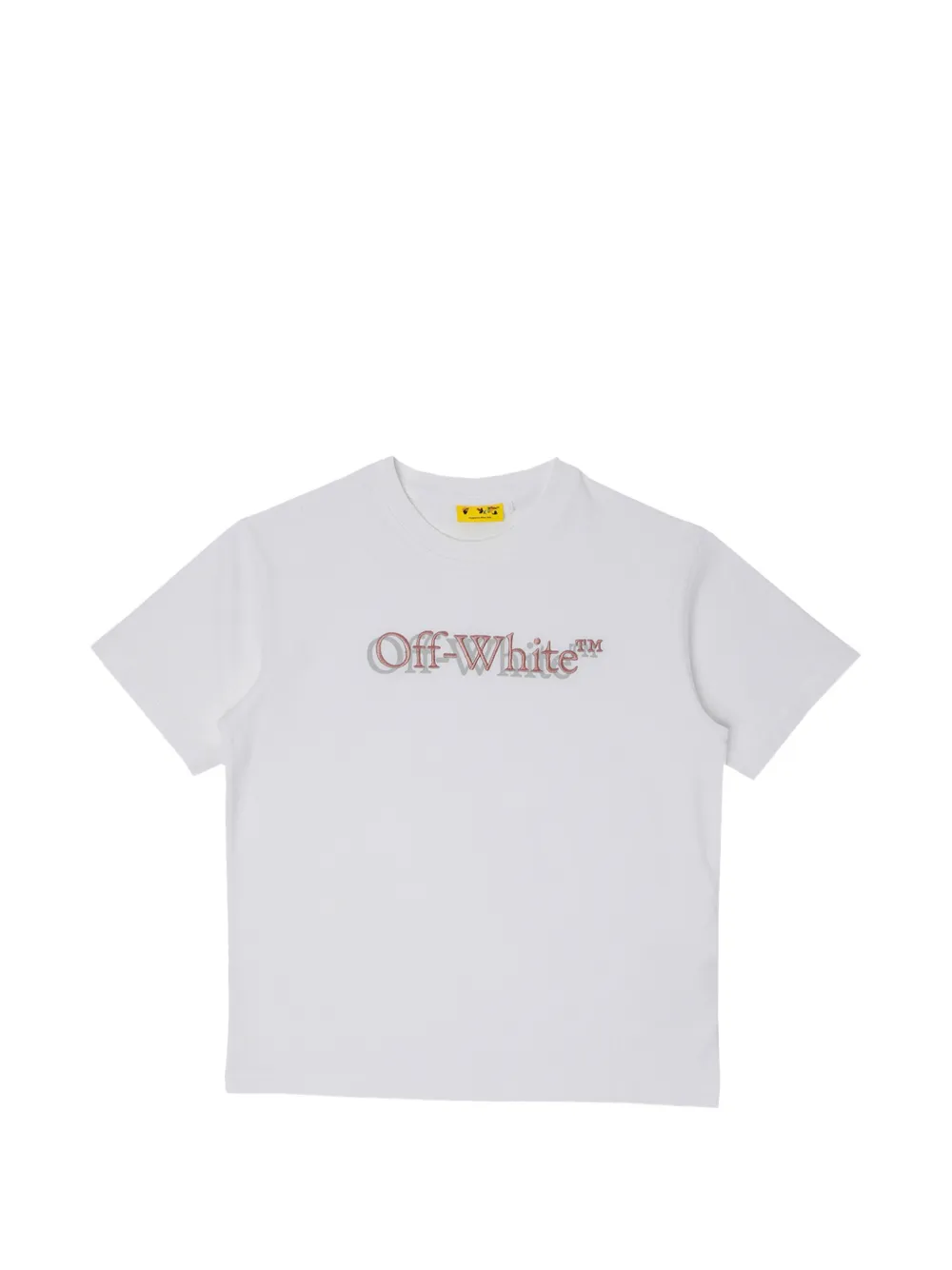 Off-White Kids logo-embroidered T-shirt - Bianco