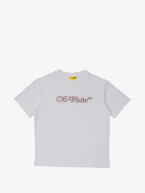 Off-White Kids logo-embroidered T-shirt