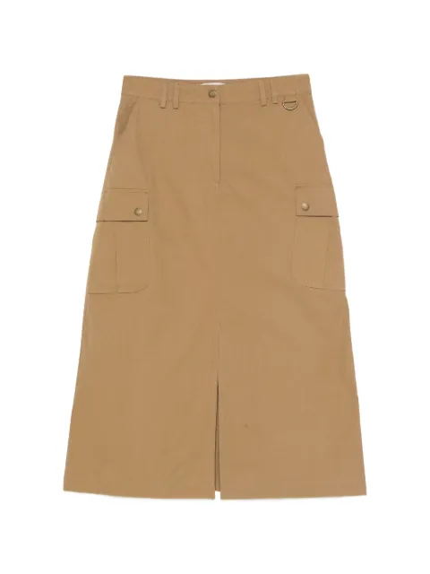 Barbour Gwen cargo front-slit skirt