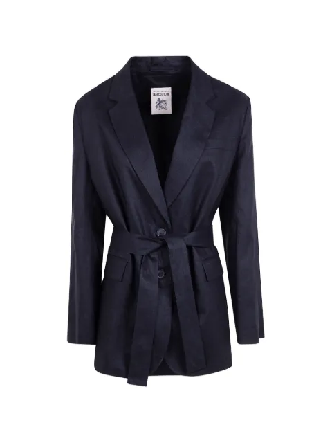 Semicouture belted single-breasted blazer
