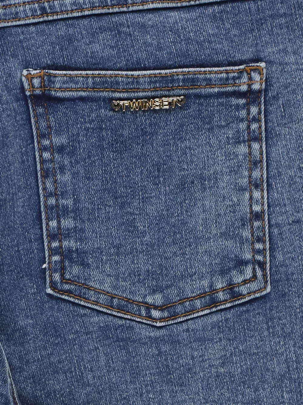 TWINSET Kids Shorts met logo Blauw
