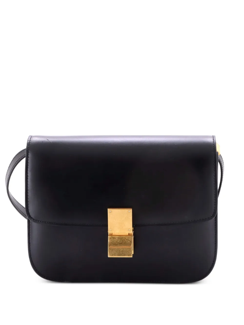 Celine Pre-Owned Classic Box Bag Smooth Leather Medium crossbody bag - Nero