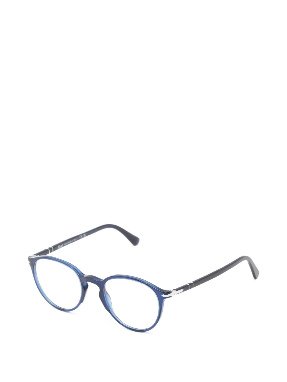 Persol Bril met rond montuur Blauw