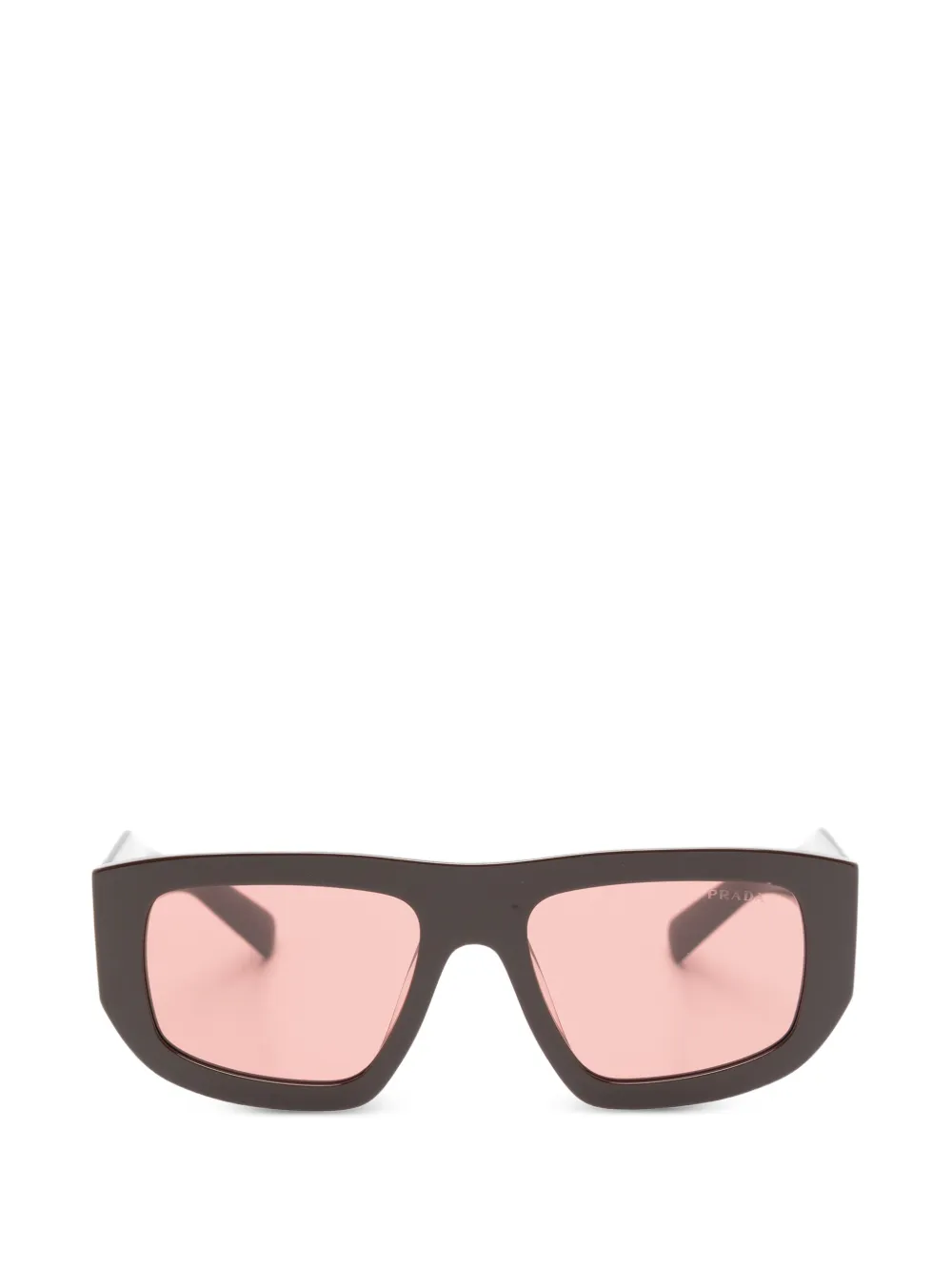 Prada Eyewear geometric-frame sunglasses - Braun