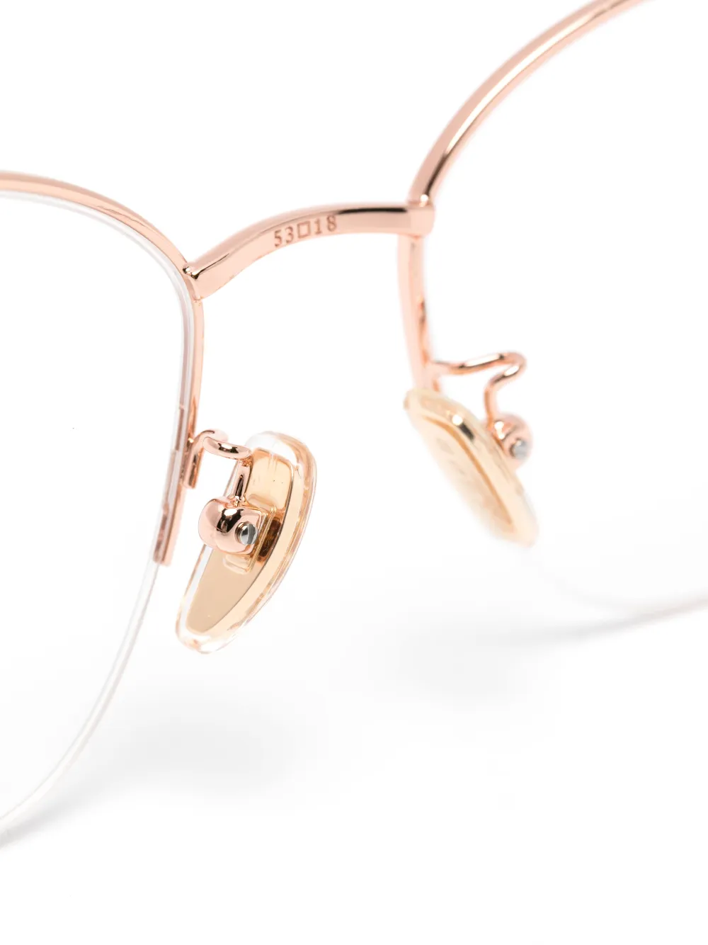 Vogue Eyewear Bril met half montuur Roze