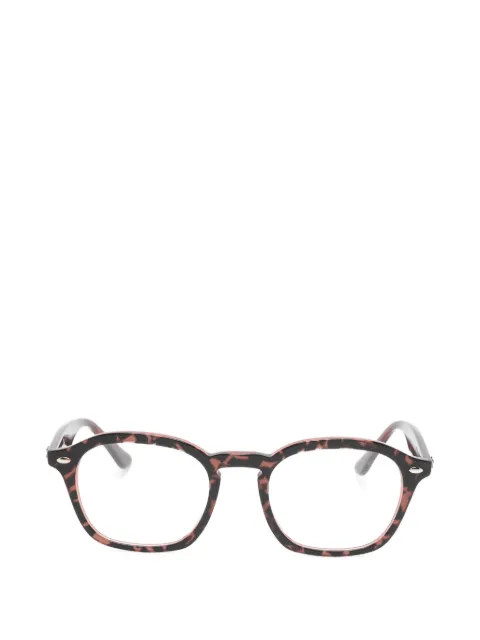 Ray-Ban tortoiseshell-effect square-frame glasses