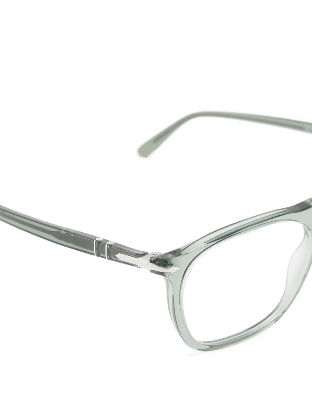 Persol Bril met vierkant montuur Groen