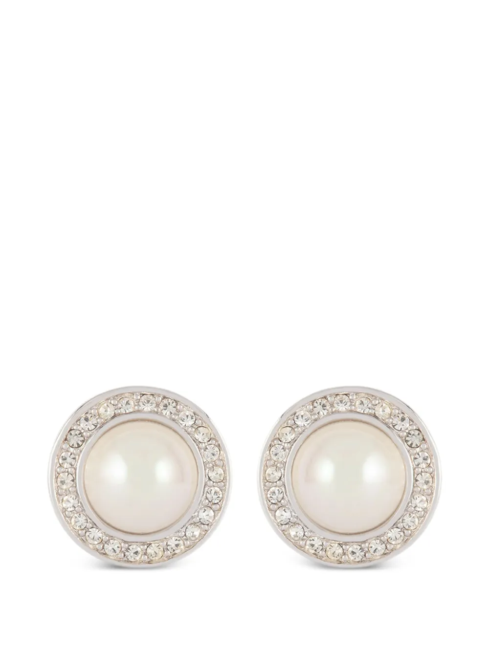 Christian Dior Pre-Owned 1980 faux-pearl earrings - Silber