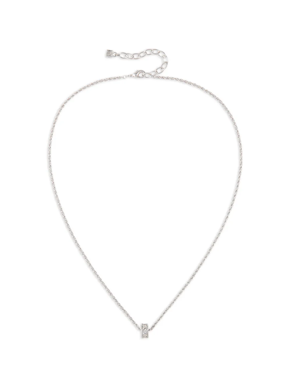 Nina Ricci Pre-Owned 1980 round-pendant necklace - Argento