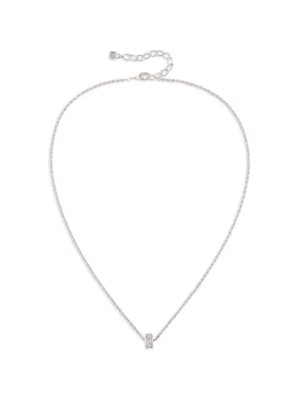 Nina Ricci Pre-owned 1980 Round-pendant Necklace in Silver