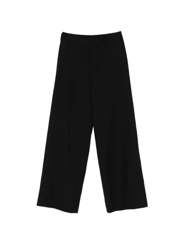 PT Torino Lorenza Wide-leg Trousers in Black