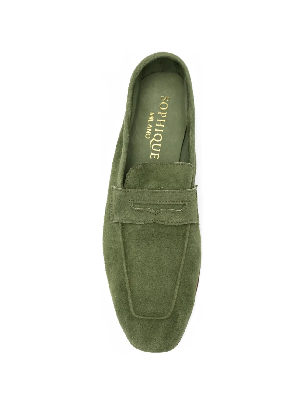 SOPHIQUE Loafers met vierkante neus Groen