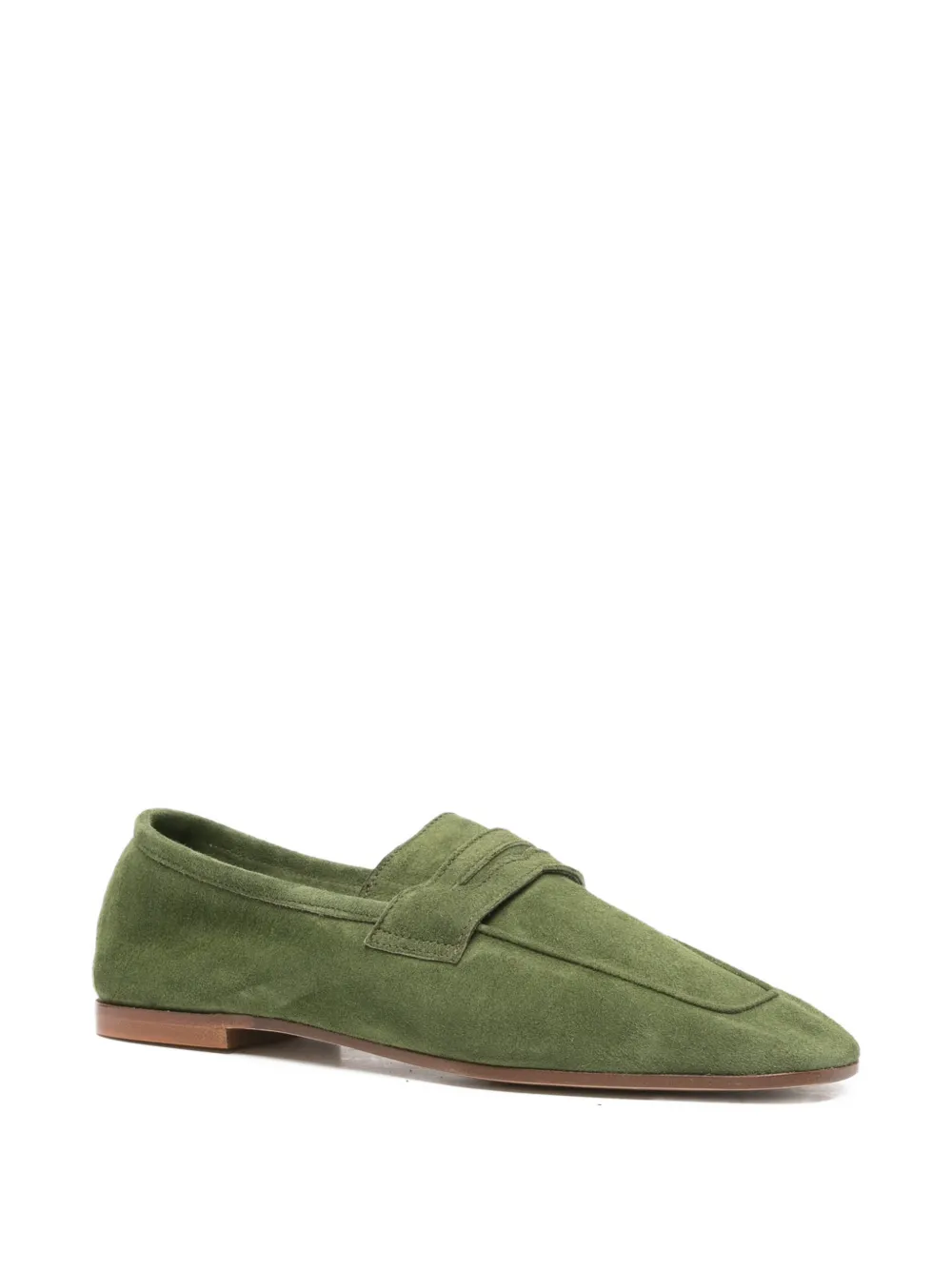 SOPHIQUE Loafers met vierkante neus Groen