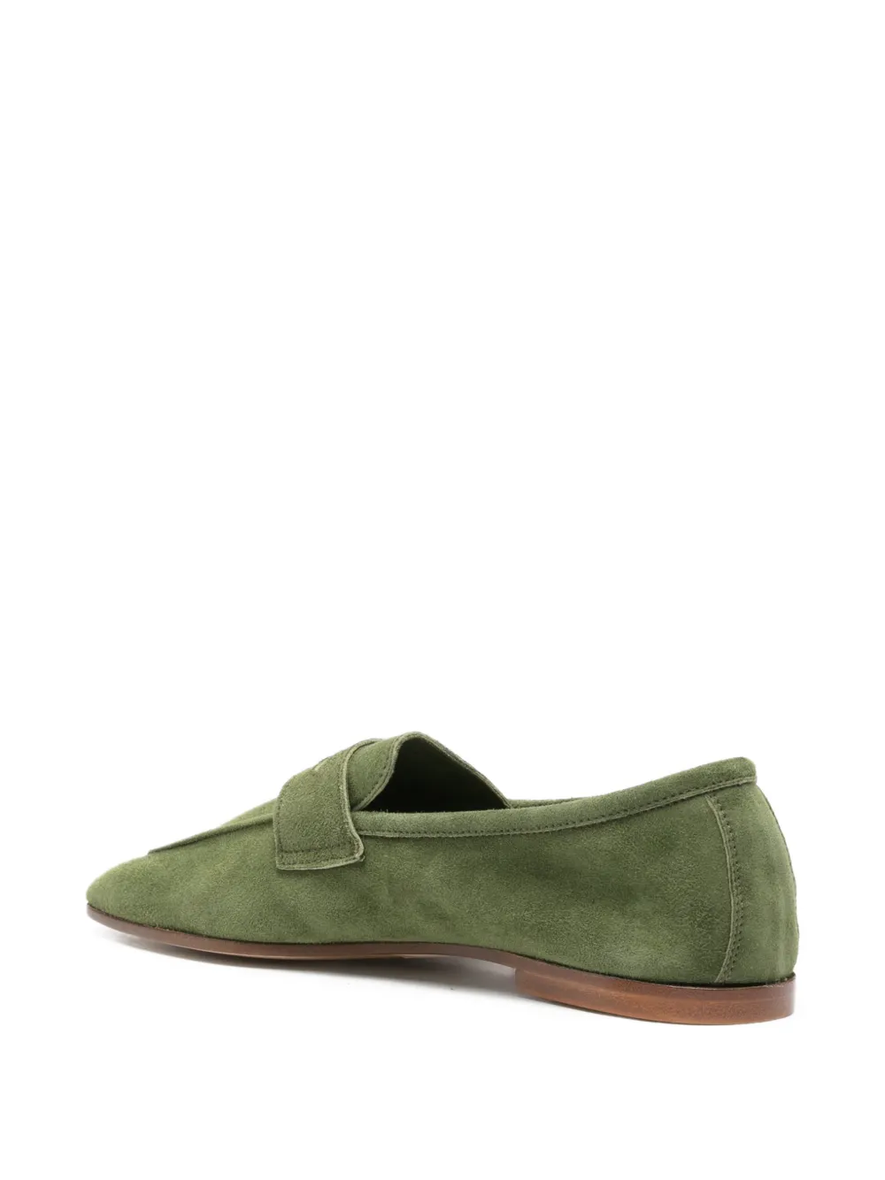 SOPHIQUE Loafers met vierkante neus Groen