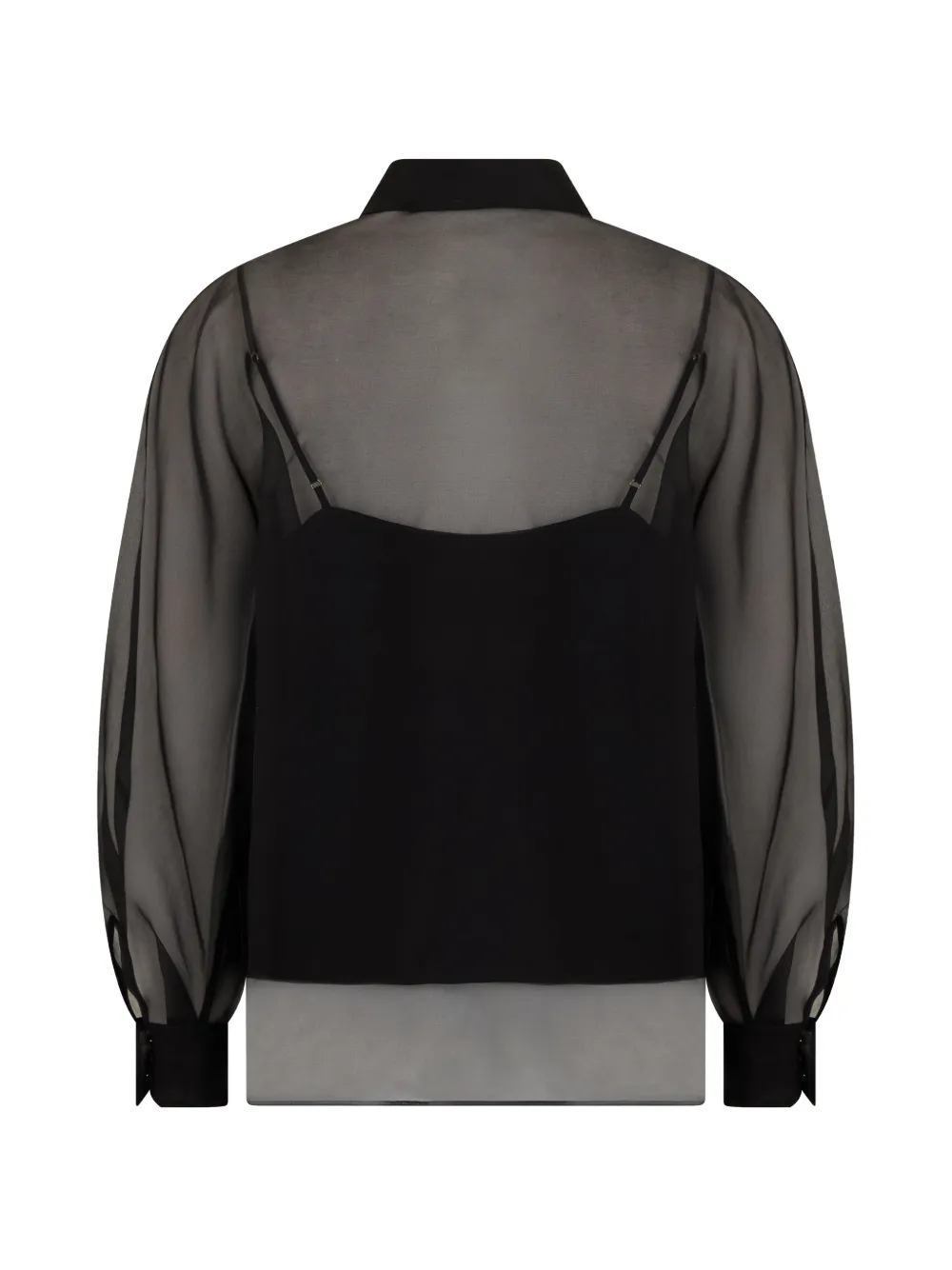 Max Mara Doorzichtige blouse Zwart