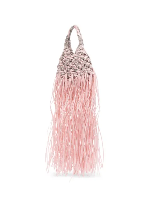 Hibourama mini Vannifique Rafia crystal-embellished fringed tote bag