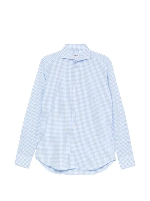 VELA SHOP gingham-check long-sleeve shirt