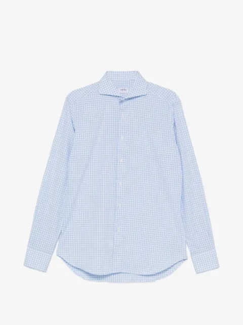 VELA SHOP gingham-check long-sleeve shirt