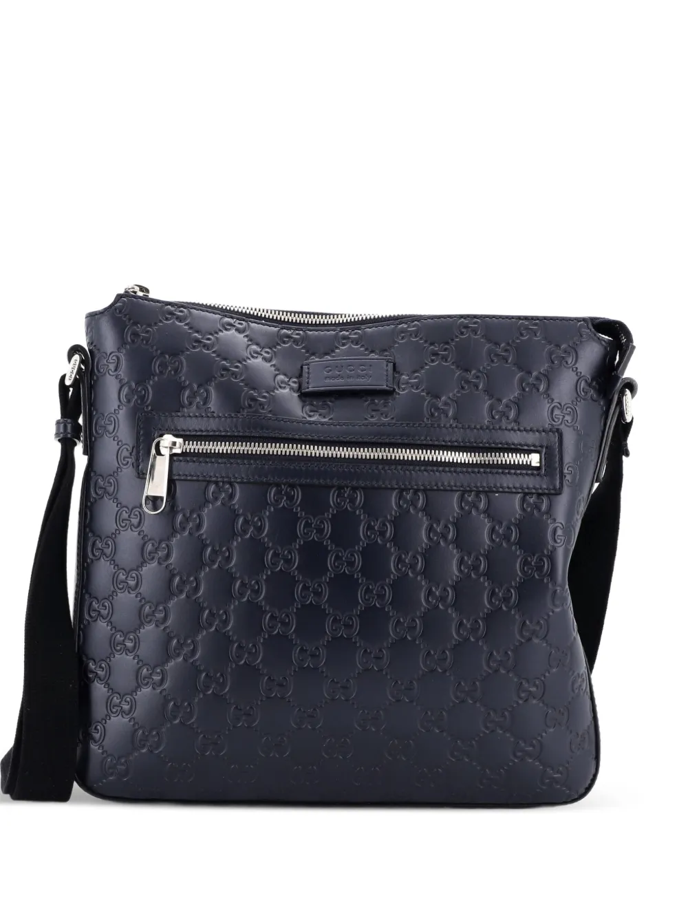 Gucci Pre-Owned Mittelgroße Guccissima Umhängetasche - Blau