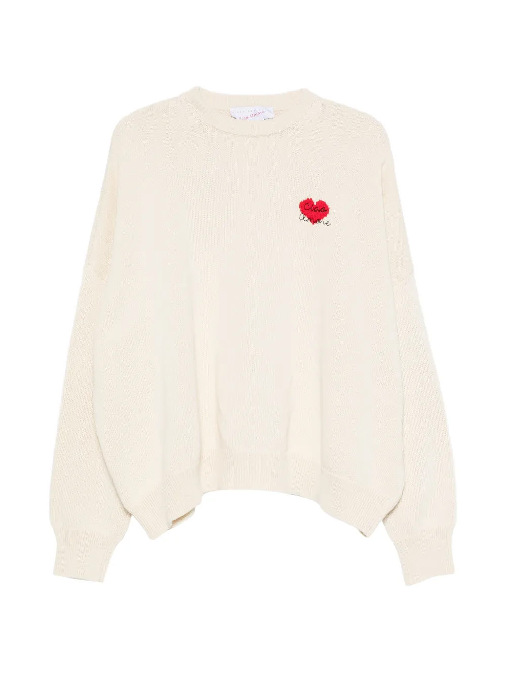 Giada Benincasa Summer Heartbeat heart-motif sweater - Toni neutri