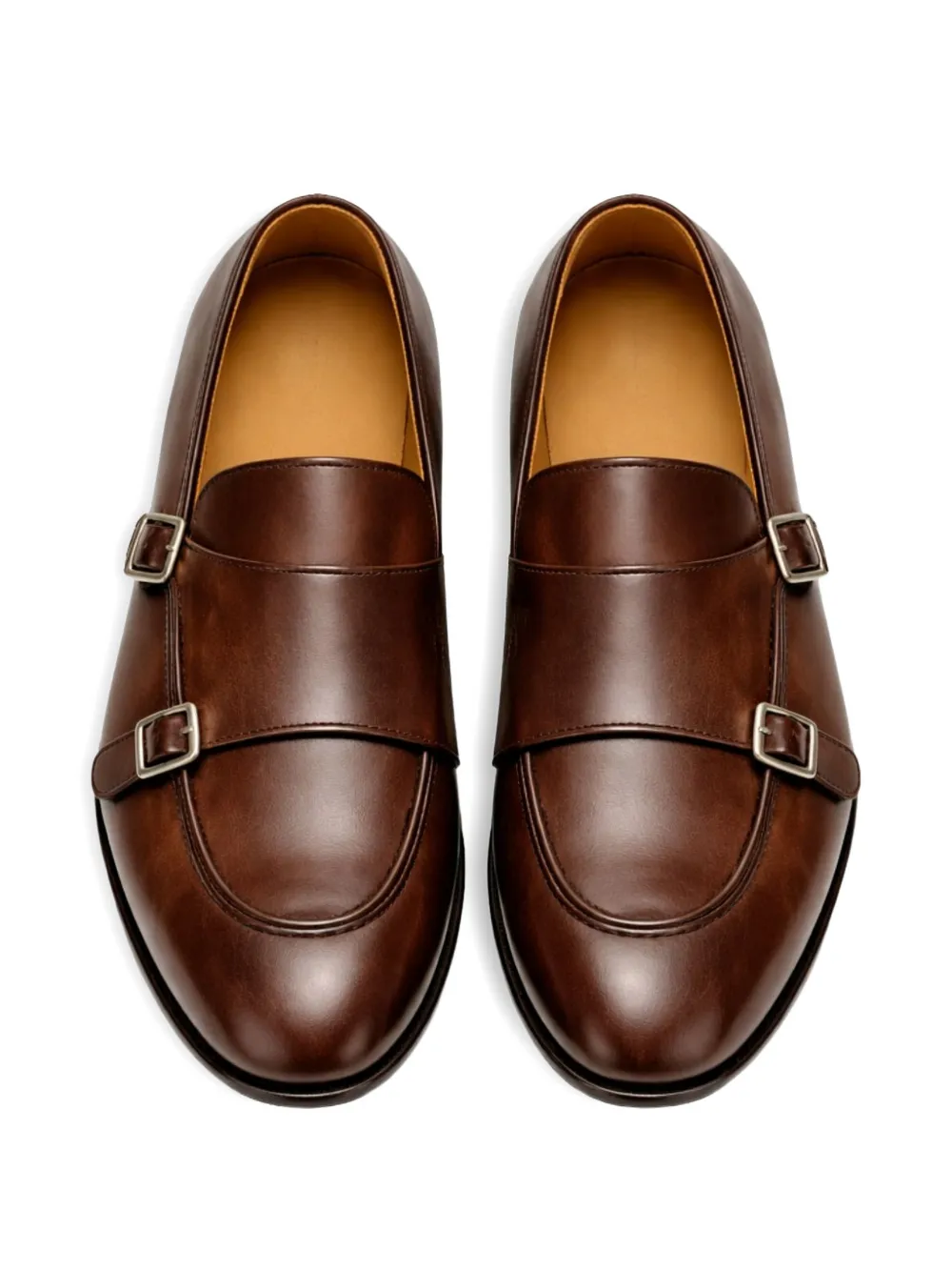 FRANZESE COLLECTION Gagà Napoletano double-buckle monk shoes Bruin