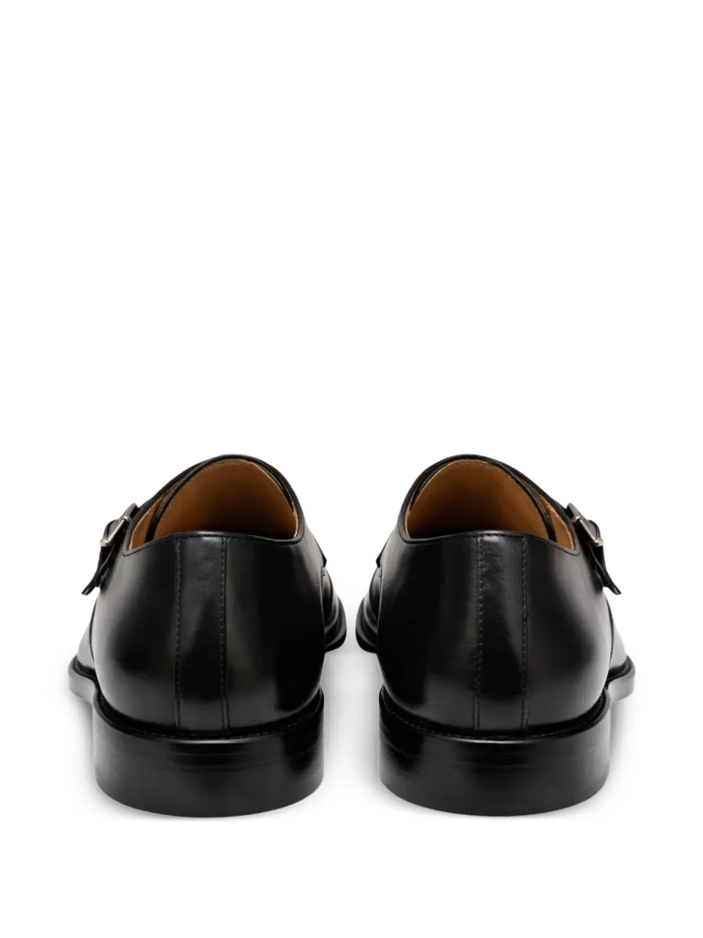 FRANZESE COLLECTION Silvio Berlusconi double-buckle monk shoes Zwart