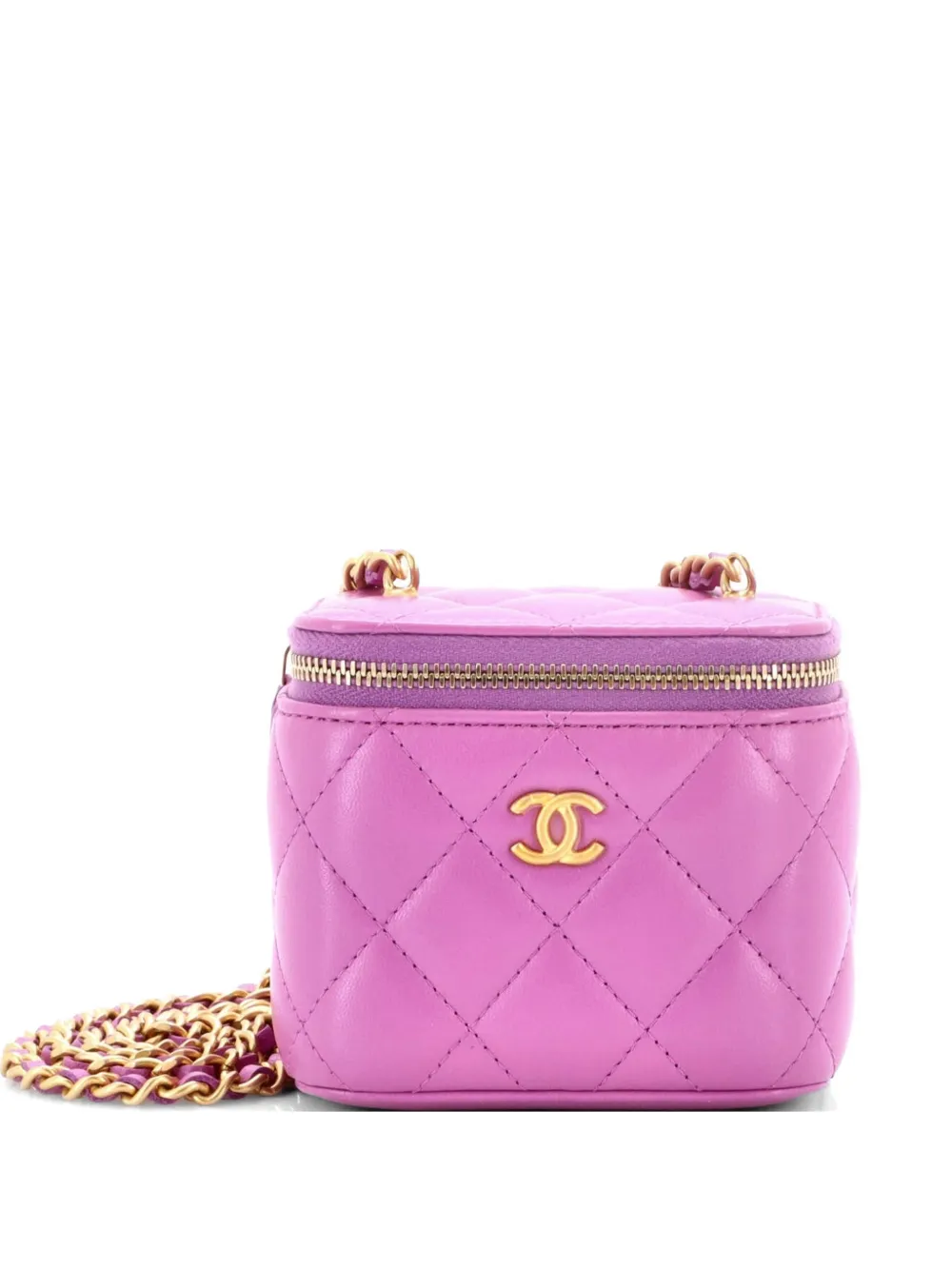 CHANEL Pre-Owned Clutch Pearl Crush mini - Viola