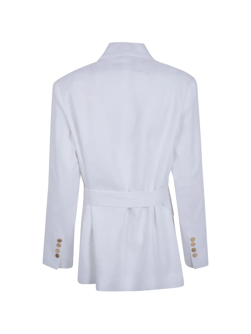Semicouture Blazer met ceintuur Wit