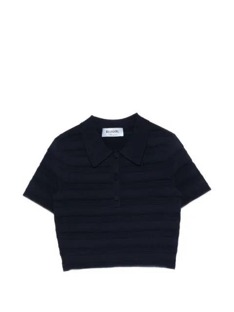 Blugirl playera tipo polo manga corta