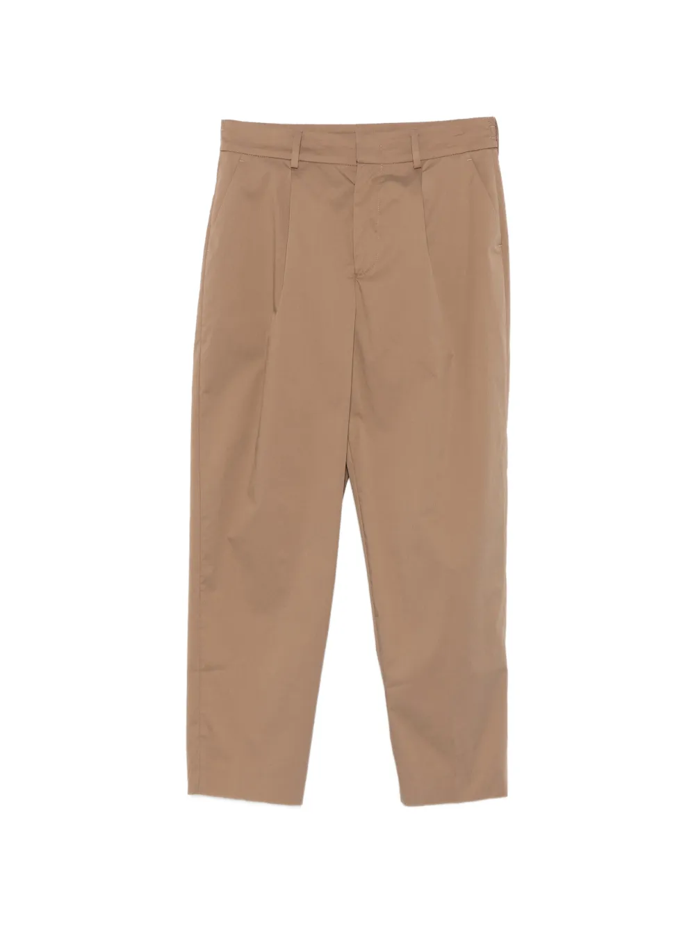 PT Torino pleated-detail trousers - Marrone