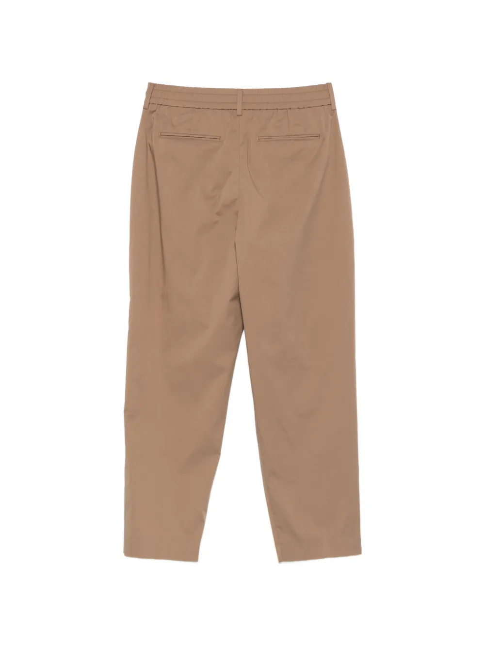 PT Torino Broek met geplooid detail Bruin