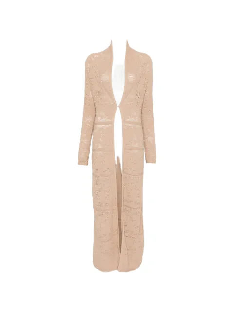 Blugirl crochet-knit long-line cardigan