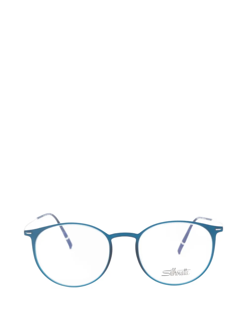 Silhouette round-frame glasses - Blu