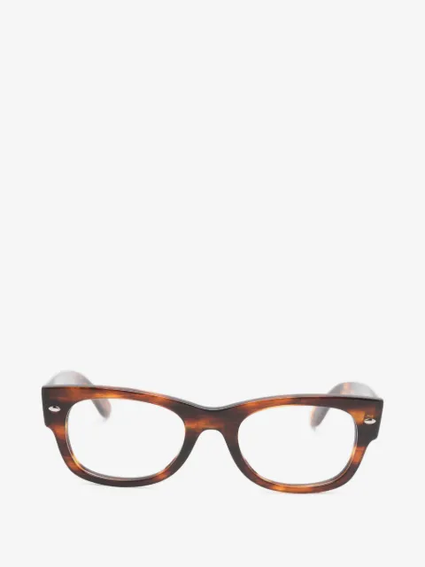 Ray-Ban Mega Wayfarer II tortoiseshell-effect square-frame glasses