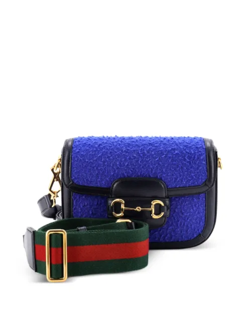Gucci Pre-Owned bolsa crossbody Horsebit 1955 mini de lana