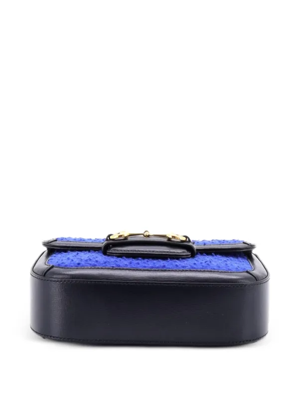 Gucci Pre-Owned ホースビット 1955 ウール ミニ ショルダーバッグ 